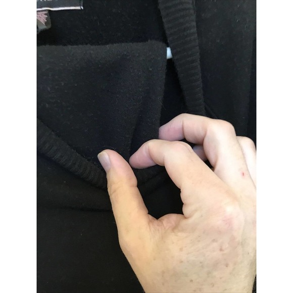 Victoria Secrets Womens Large Black Sweatsuit Sweater with pants set - Picture 7 of 10